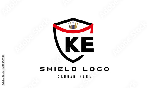 Free Download KE king shield latter logo vector - GFXLoad