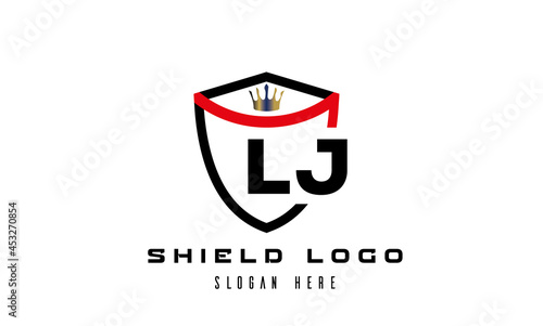 LJ king shield latter logo vector Free Download LJ king shield latter logo vector - GFXLoad