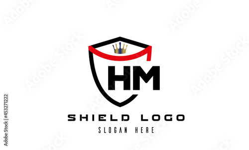 HM king shield latter logo vector Free Download HM king shield latter logo vector - GFXLoad