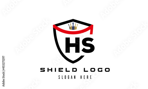 HS king shield latter logo vector Free Download HS king shield latter logo vector - GFXLoad