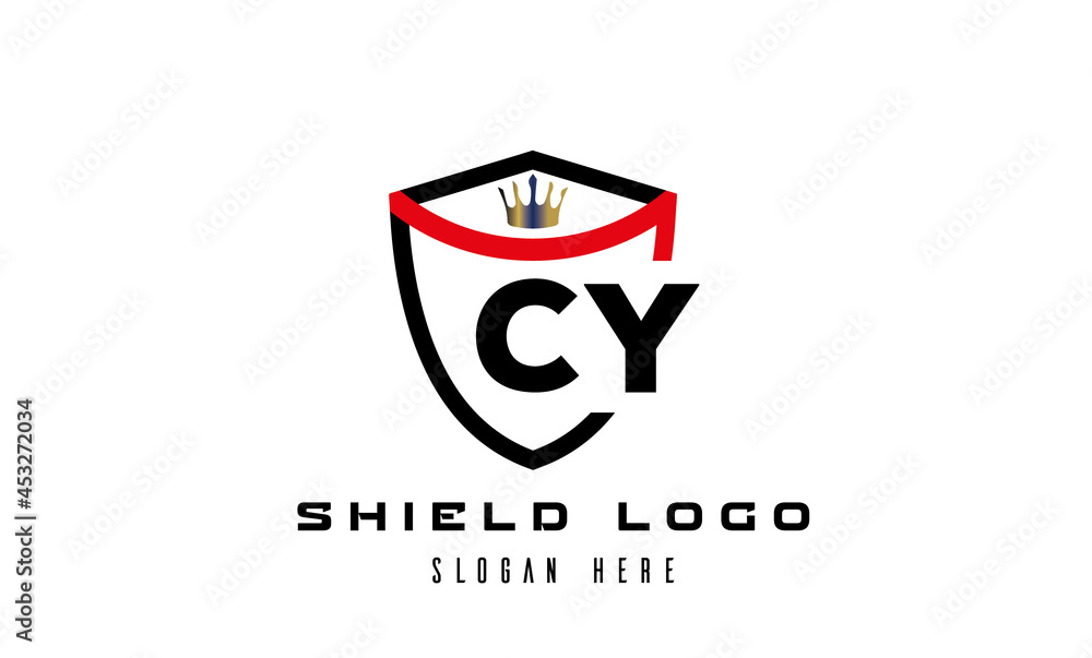 king shield CY latter logo king shield CY latter logo