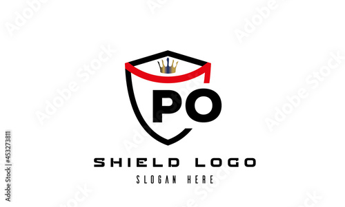 king shield PO latter logo 