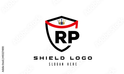 Free Download king shield RP latter logo vector - GFXLoad