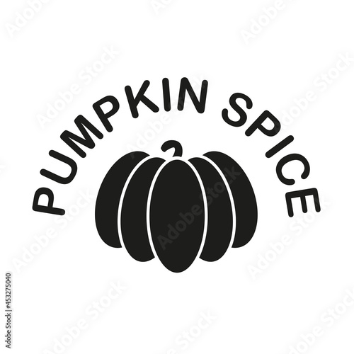 Fall Lettering. Decorative autumn poster in black (ID: 453275040)