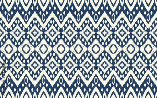 Geometric ethnic oriental ikat pattern traditional Design for background,fabric,wrapping,clothing,wallpaper,Batik,carpet,embroidery style.