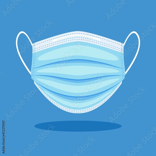 Medical face mask vector concept.