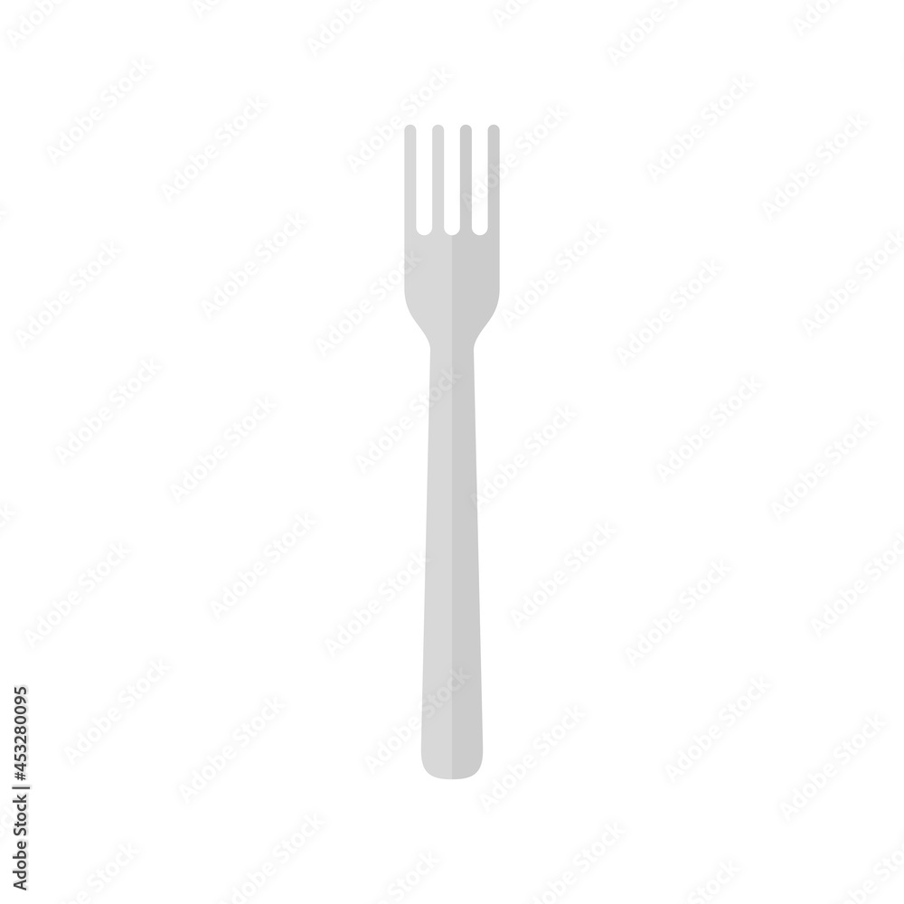 Flat vector fork icon Flat vector fork icon