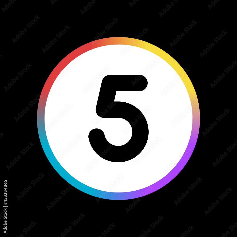 Five - Sticker Five - Sticker