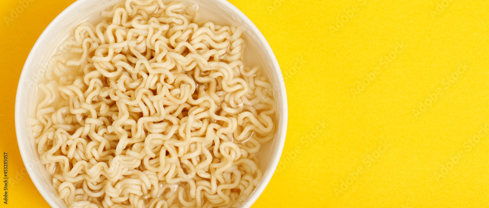 instant noodles in white bowl instant noodles in white bowl