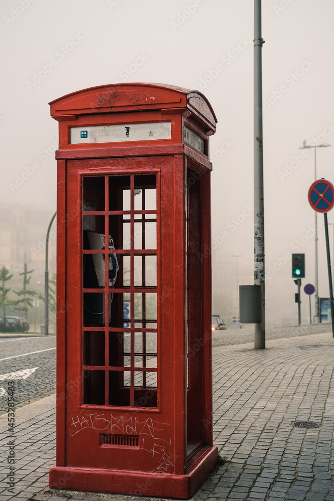 Fototapeta premium Telephone cabinet in Porto