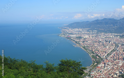 Ordu city in Turkey, Black sea region, view from Boztepe touristic place