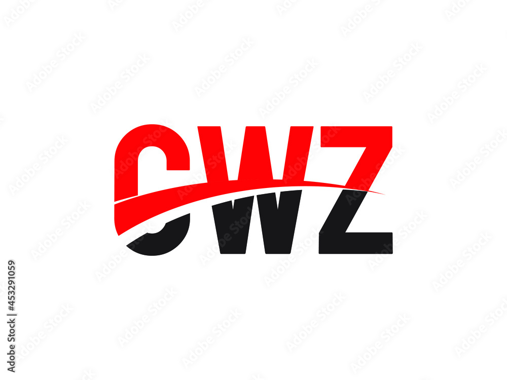CWZ Letter Initial Logo Design Vector Illustration