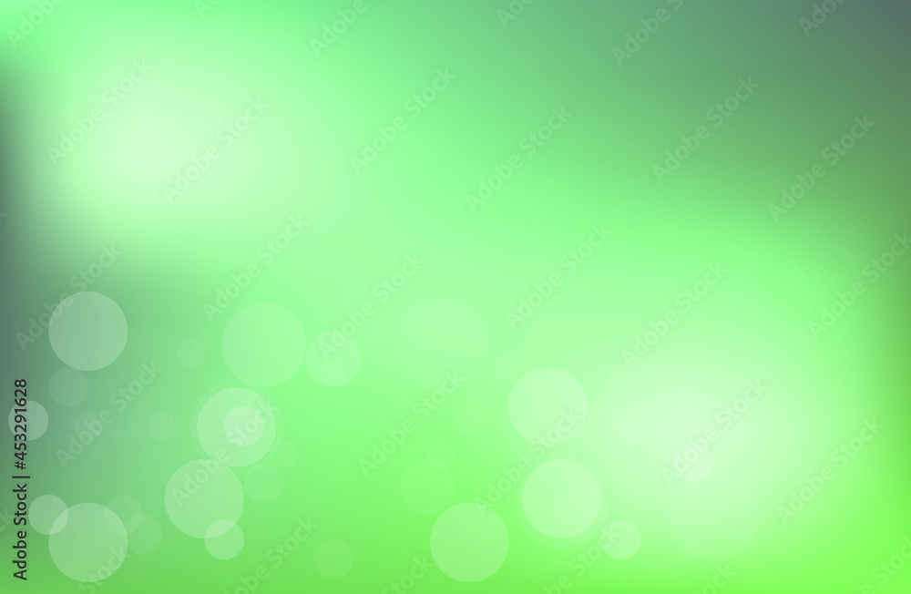 abstract green and blue background. bokeh effect. vector illustration