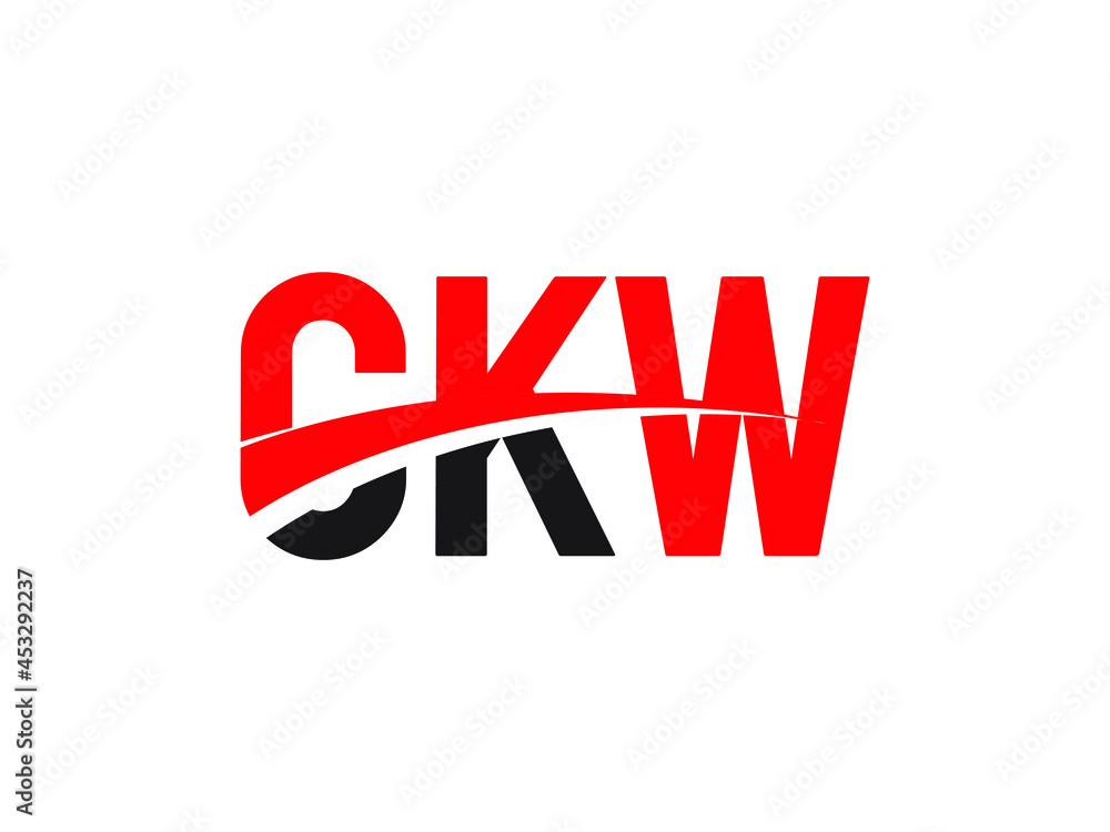 CKW Letter Initial Logo Design Vector Illustration