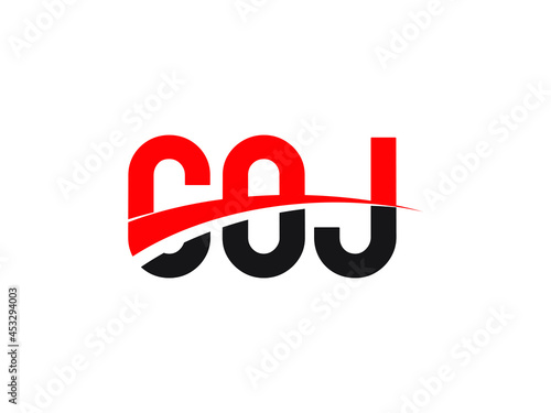 COJ Letter Initial Logo Design Vector Illustration