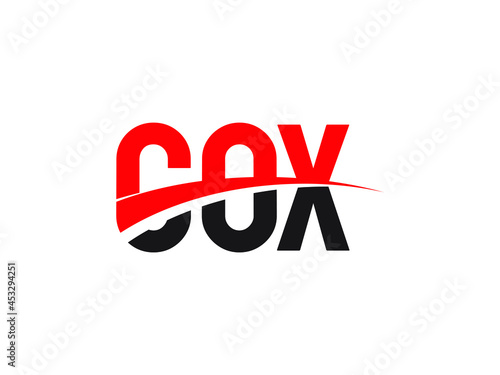 COX Letter Initial Logo Design Vector Illustration