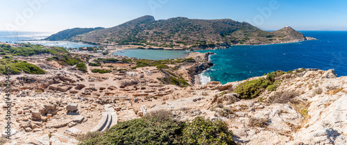 Fototapeta Naklejka Na Ścianę i Meble -  Panoramic view of Knidos Ancient City, Datca