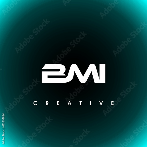 BMI Letter Initial Logo Design Template Vector Illustration