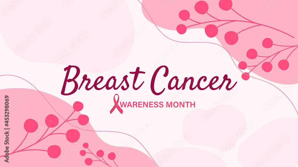 Breast cancer awareness month banner wallpaper