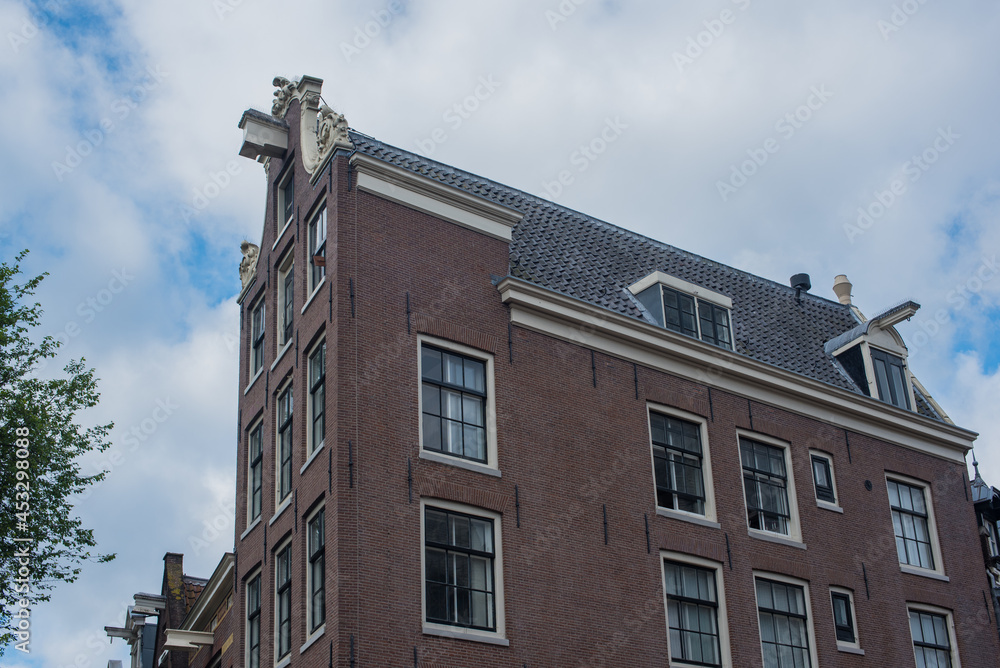 city canal houses in Amsterdam city canal houses in Amsterdam