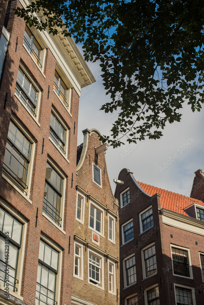 city canal houses in Amsterdam city canal houses in Amsterdam