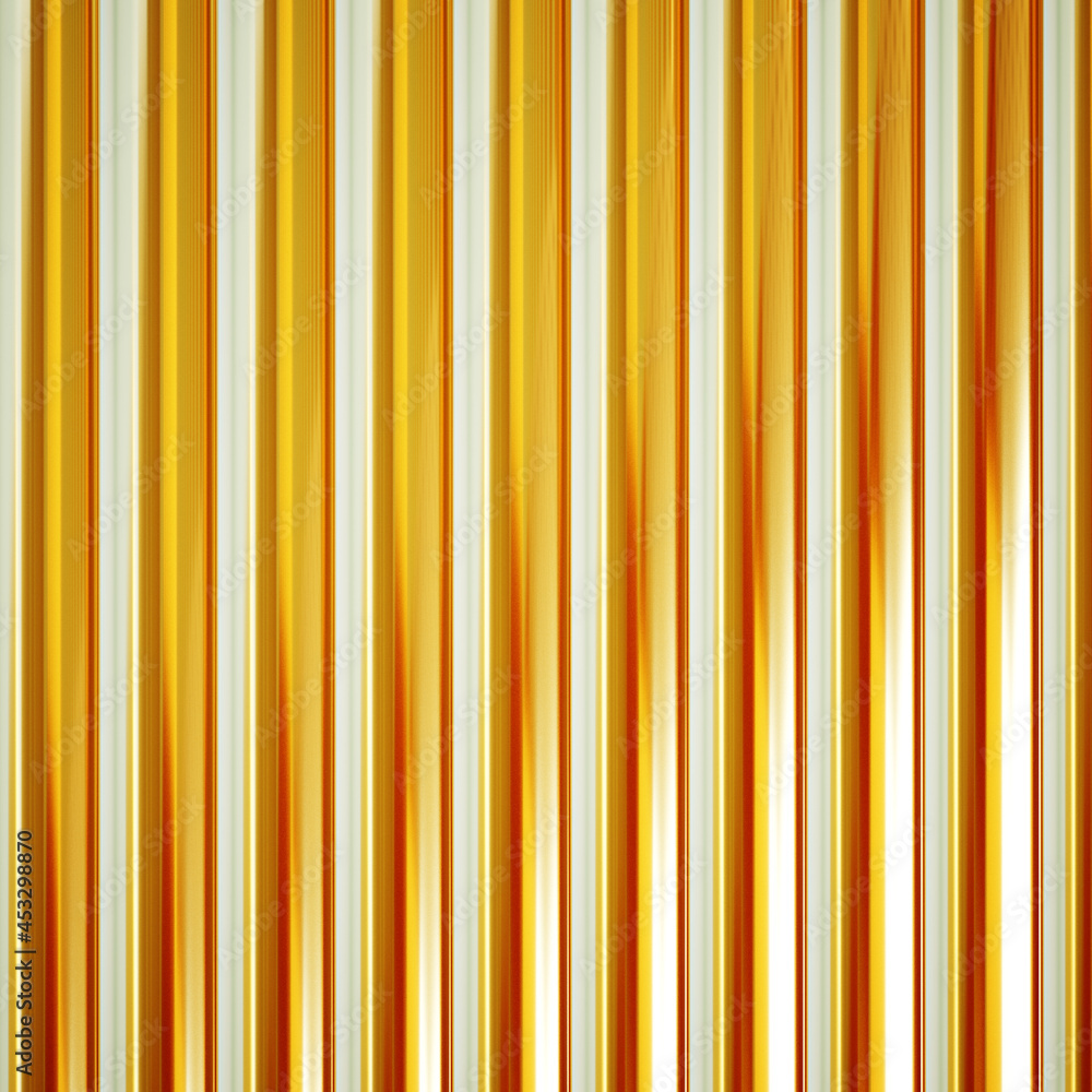Obraz premium 3d render gold shine vertical tubes background