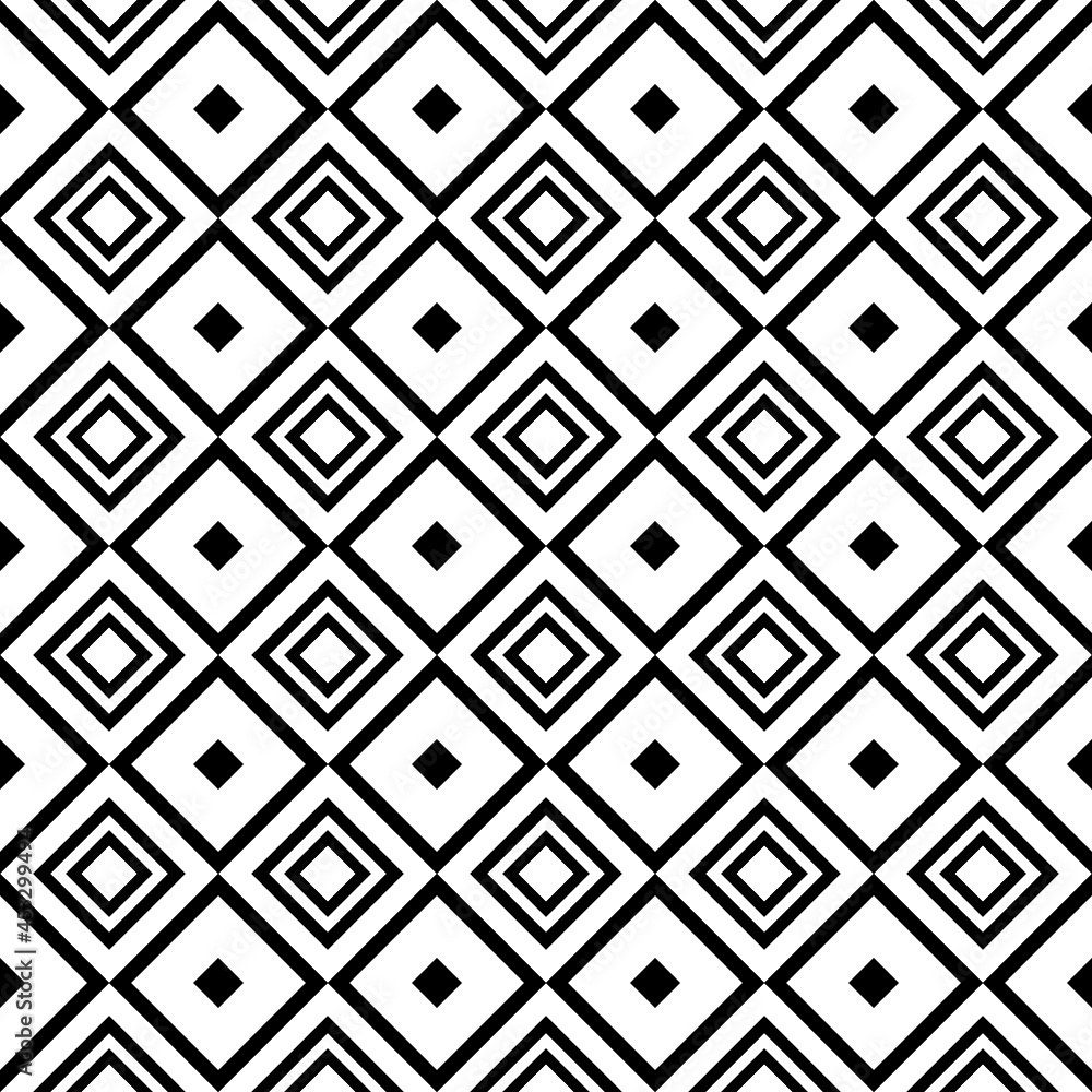 black and white seamless geometric pattern 