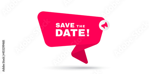 Save the date simple illustration