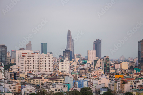Urban aerial view of Ho Chi Minh City, Vietnam