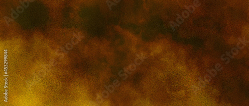 Old background with watercolor stains and vintage texture in golden colors, textured paper design with many shades, background design with a grunge character