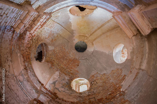 The inner of Forte Sperone (Sperone Fort), one of the most important and better preserved structures of the fortifications of Genoa, Italy.