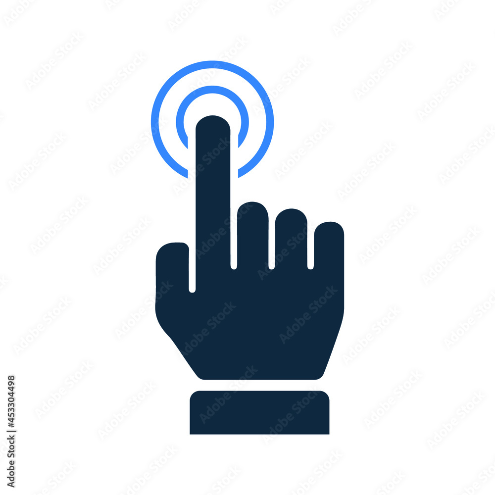 Buy, click, finger icon. Simple editable vector design isolated on a white background. Buy, click, finger icon. Simple editable vector design isolated on a white background.