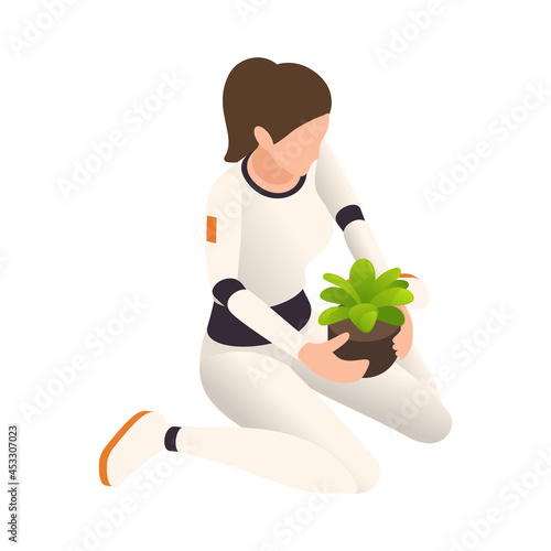 Gardening In Space Composition