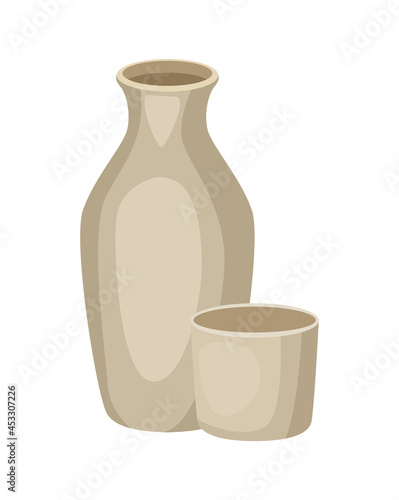 ceramic vase and cup