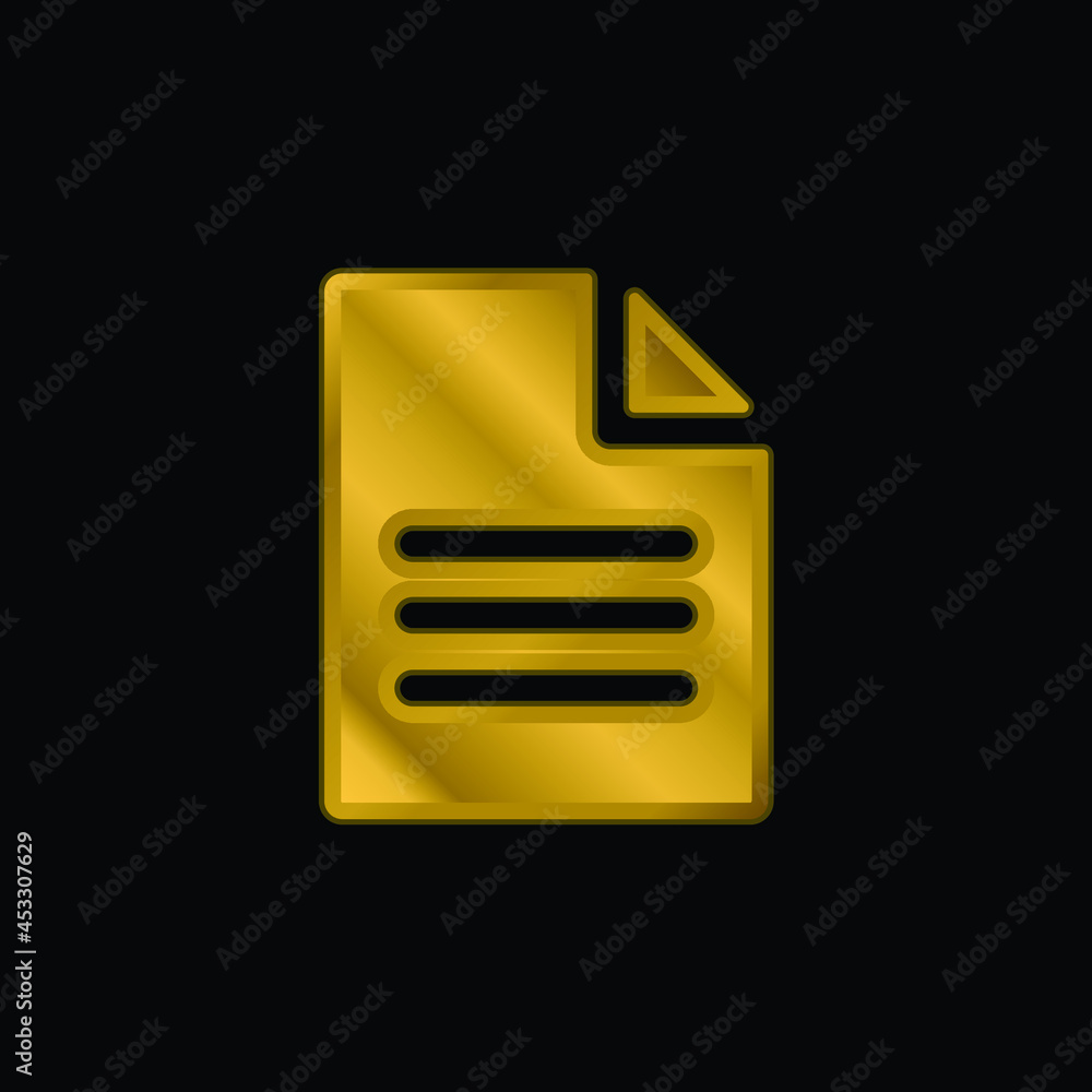 Archive gold plated metalic icon or logo vector Archive gold plated metalic icon or logo vector