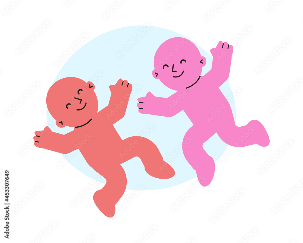 Newborn Babies Flat Composition Newborn Babies Flat Composition
