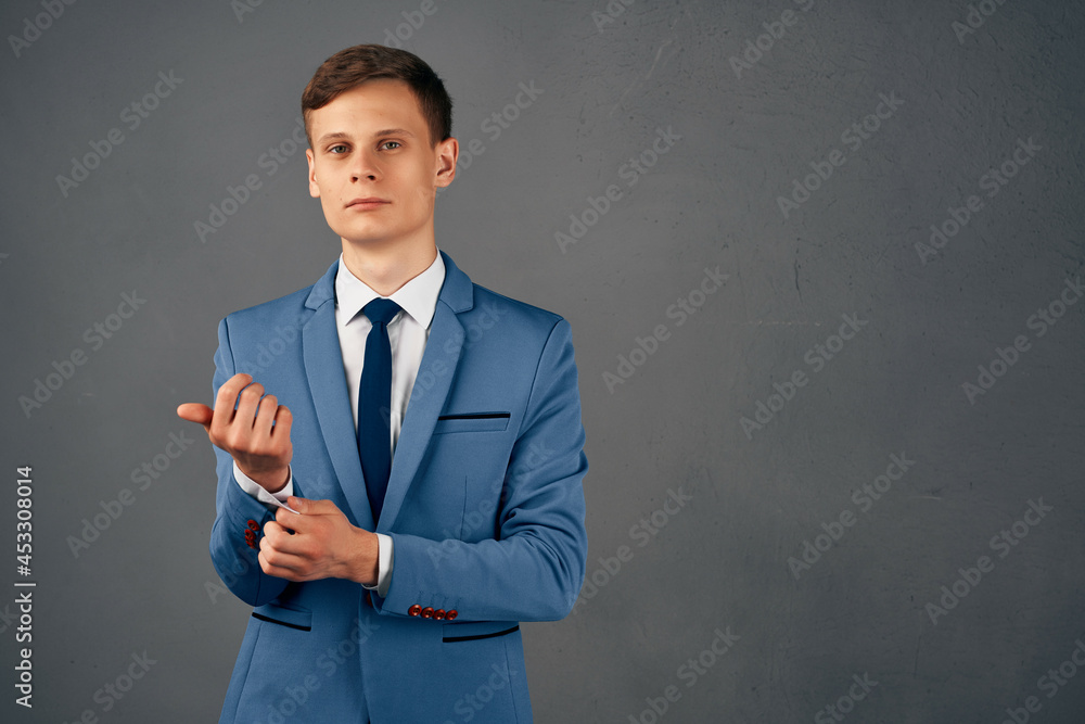 business man in suit self-confidence manager professional studio business man in suit self-confidence manager professional studio