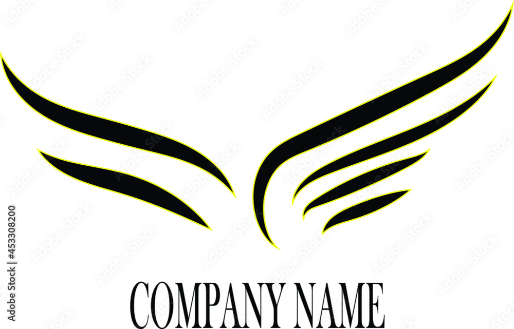 wings logo,vector