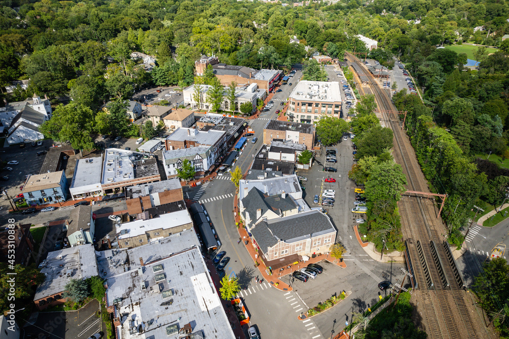 Aerial Landscape of Maplewood New Jersey Aerial Landscape of Maplewood New Jersey