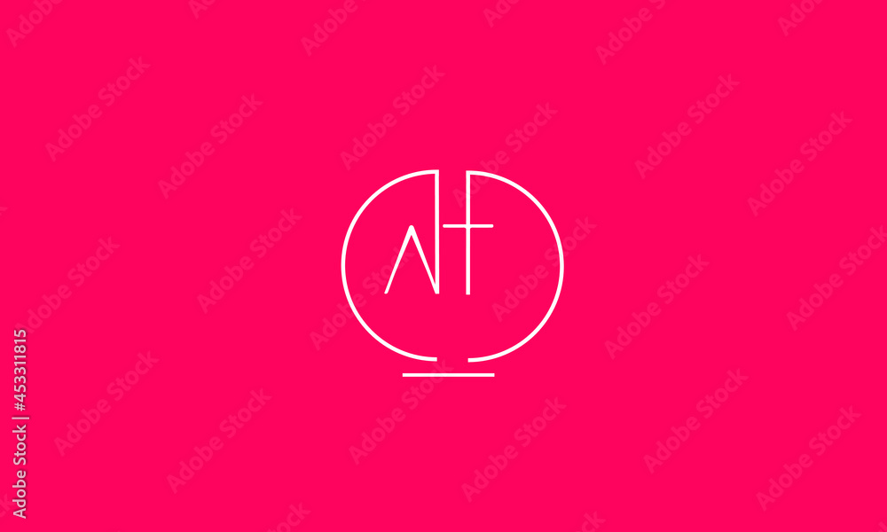 AT vector is a unique vector with pink background and white color. AT vector is a unique vector with pink background and white color.