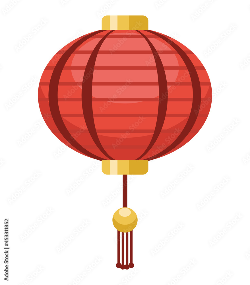 Obraz premium red japanese lamp