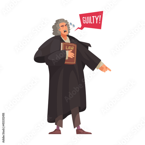 Judge Pronouncing Gyulty Composition
