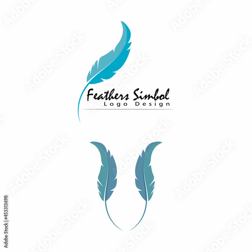 Feathers Logo Template vector symbol nature