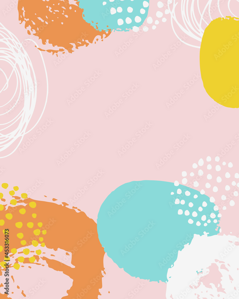 Pastel Grange Brush Vector Collage Background. Beauty and Fashion Company Branding Design Style. Creative Business Concept Soft Color for Social Media Pastel Grange Brush Vector Collage Background. Beauty and Fashion Company Branding Design Style. Creative Business Concept Soft Color for Social Media