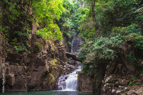 Beautiful waterfall at Namtok phlio National Park chanthaburi thailand