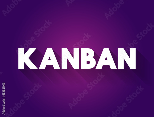 Kanban text quote, concept background