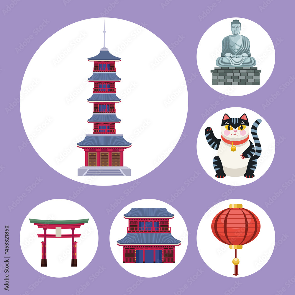 japan six icons japan six icons