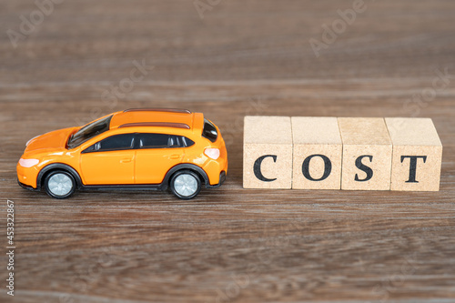 自動車のコスト（維持費）のイメージ