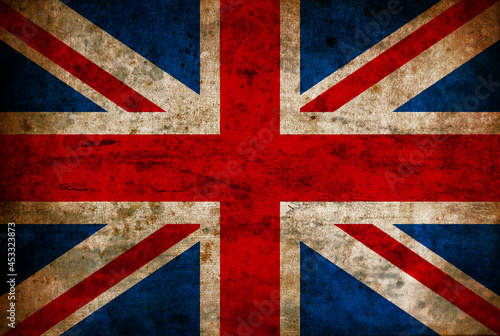 British flag with rustic effect