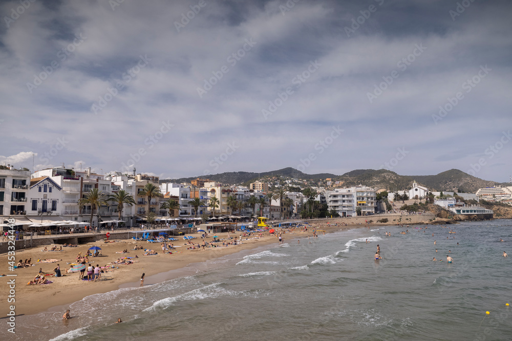 View of sitges, near Barcelona, Spain